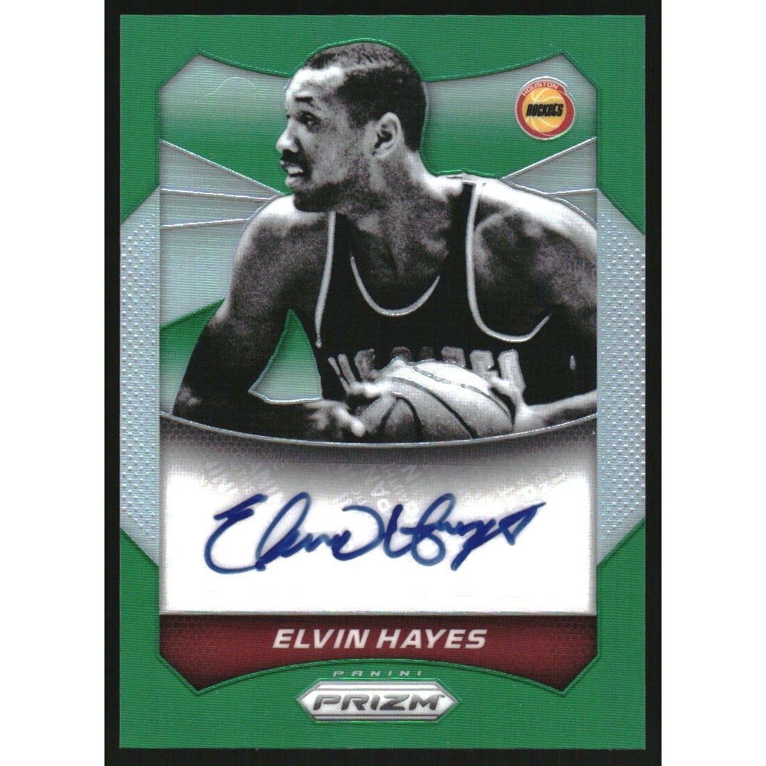 2014-15 Panini Prizm Autographs Green #63 Elvin Hayes. rookie card picture
