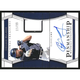 2023 Panini National Treasures Penmanship Materials Signatures #17 George Valera