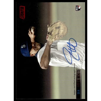 2021 Stadium Club Autographs Red Foil #SCBAEW Evan White
