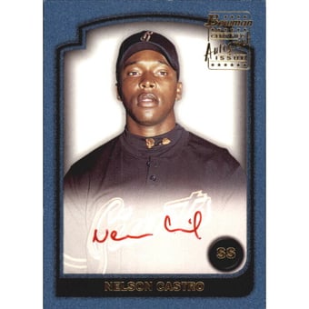 2003 Bowman Signs of the Future Red Ink #NC Nelson Castro