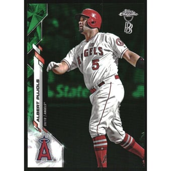 2020 Topps Chrome Ben Baller Green Refractors #127 Albert Pujols