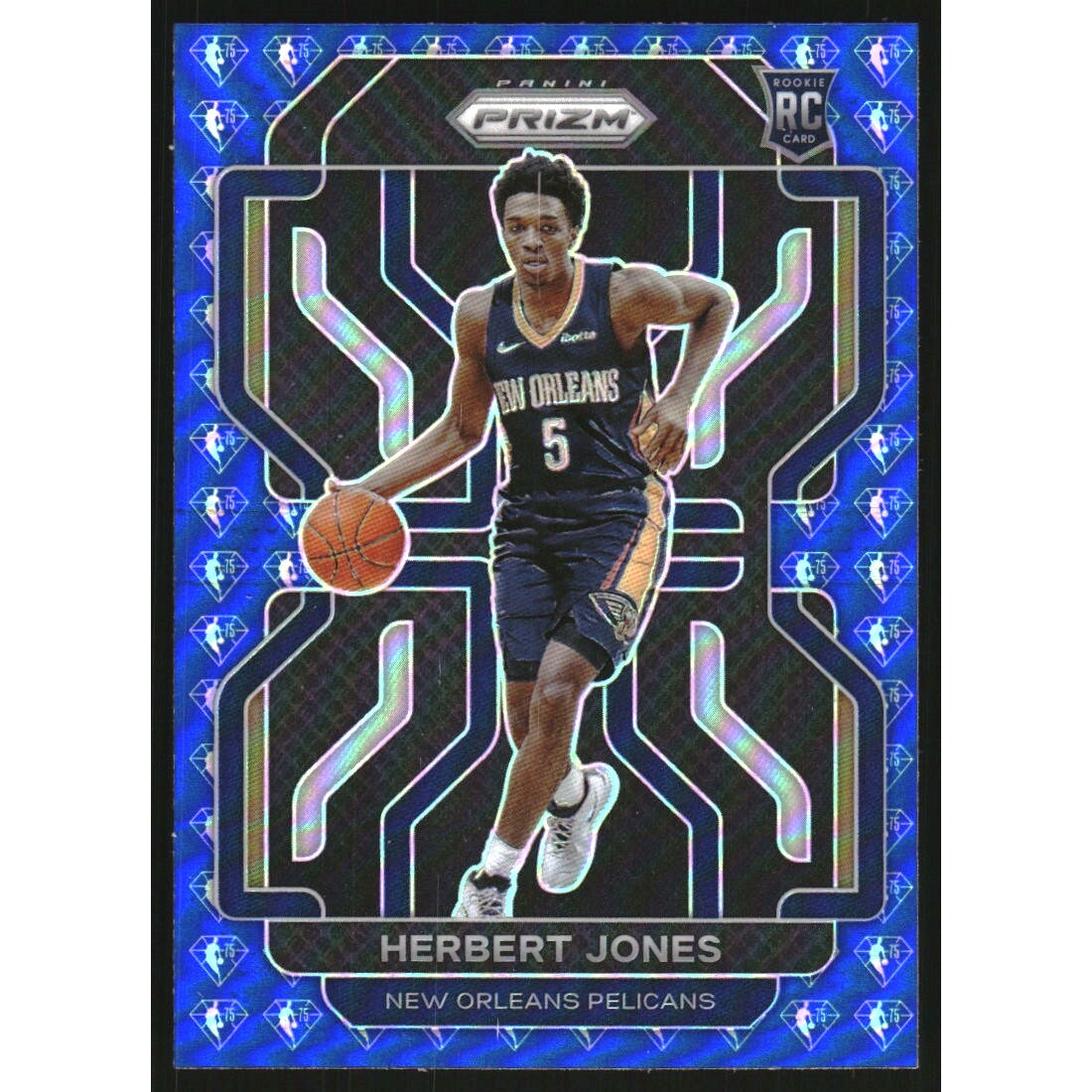 2021-22 Panini Prizm Prizms NBA 75th Anniversary #329 Herbert Jones 2021-22 Panini Prizm Prizms NBA 75th Anniversary #329 Herbert Jones