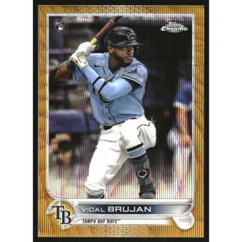 2022 Topps Chrome Gold Wave Refractors #134 Vidal Brujan