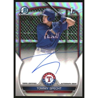 2023 Bowman Chrome Prospect Autographs Refractors #CPATS Tommy Specht