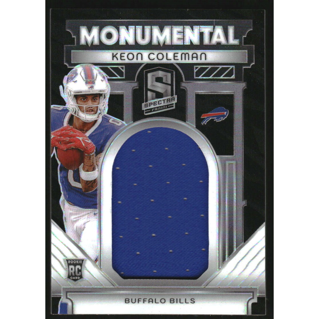 2024 Panini Spectra Monumental Memorabilia #19 Keon Coleman 2024 Panini Spectra Monumental Memorabilia #19 Keon Coleman