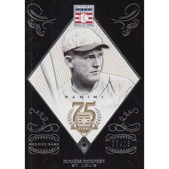 2014 Panini Hall of Fame 75th Anniversary Sapphire #11 Rogers Hornsby