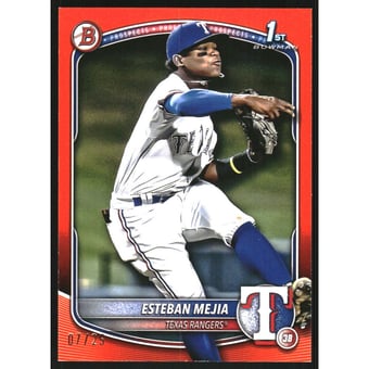 2025 Bowman Prospects Orange #BP9 Esteban Mejia