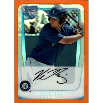 2011 Bowman Chrome Prospects Orange Refractors #BCP73 Kevin Rivers