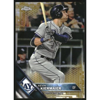 2016 Topps Chrome Gold Refractors #105 Kevin Kiermaier
