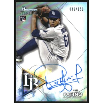 2021 Bowman Sterling Rookie Autographs Refractors #BSRALP Luis Patino