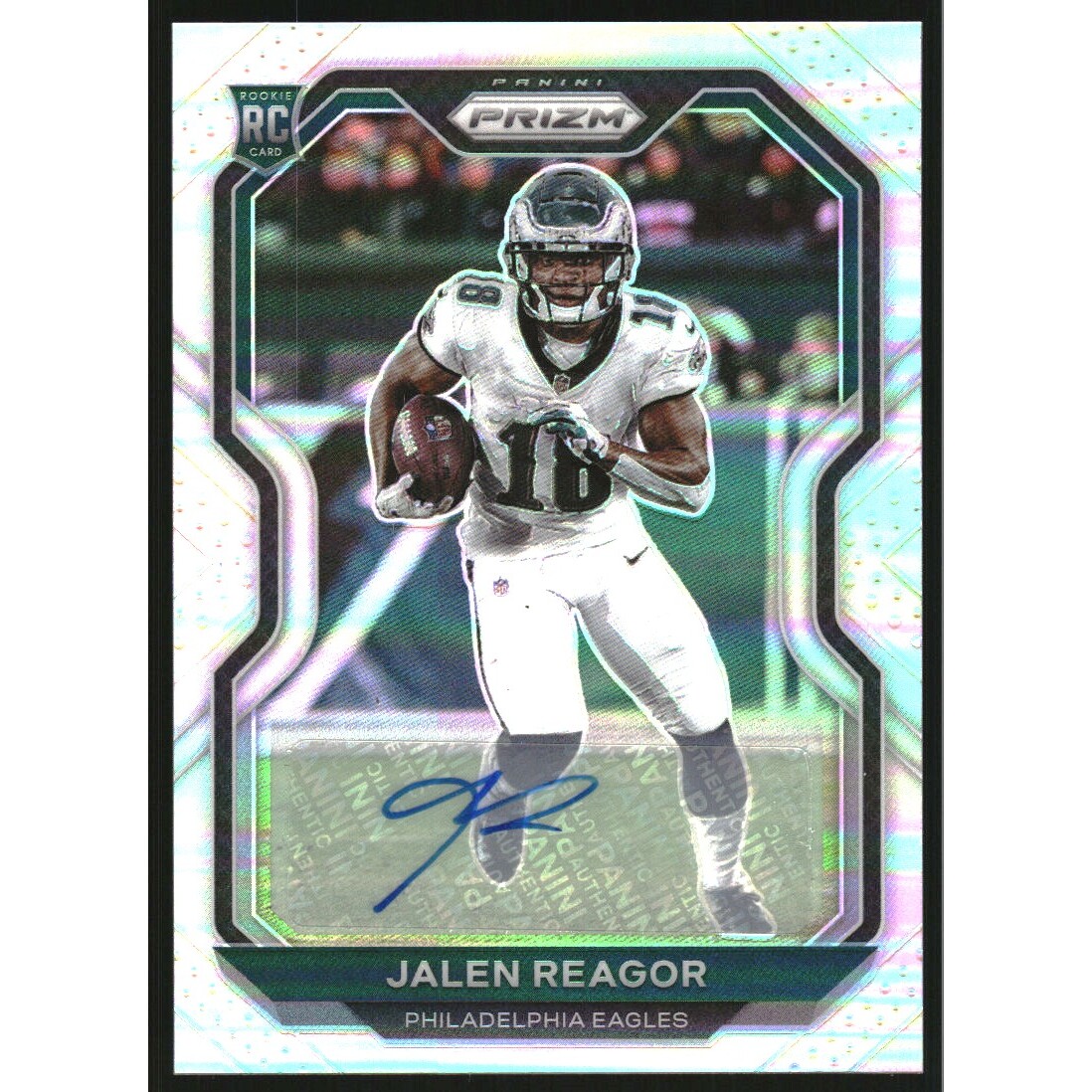 2020 Panini Prizm Rookie Autographs #342 Jalen Reagor. rookie card picture