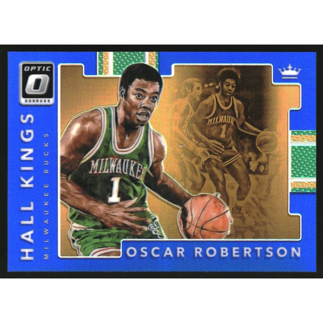 2017-18 Donruss Optic Hall Kings Blue #9 Oscar Robertson. rookie card picture