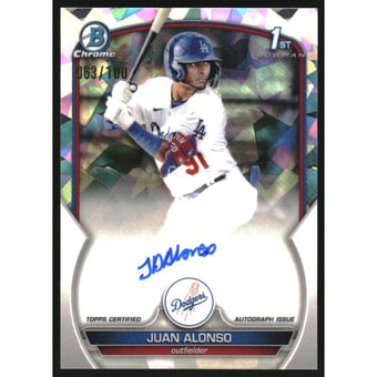 2023 Bowman Chrome Prospect Autographs Atomic Refractors #CPAJA Juan Alonso