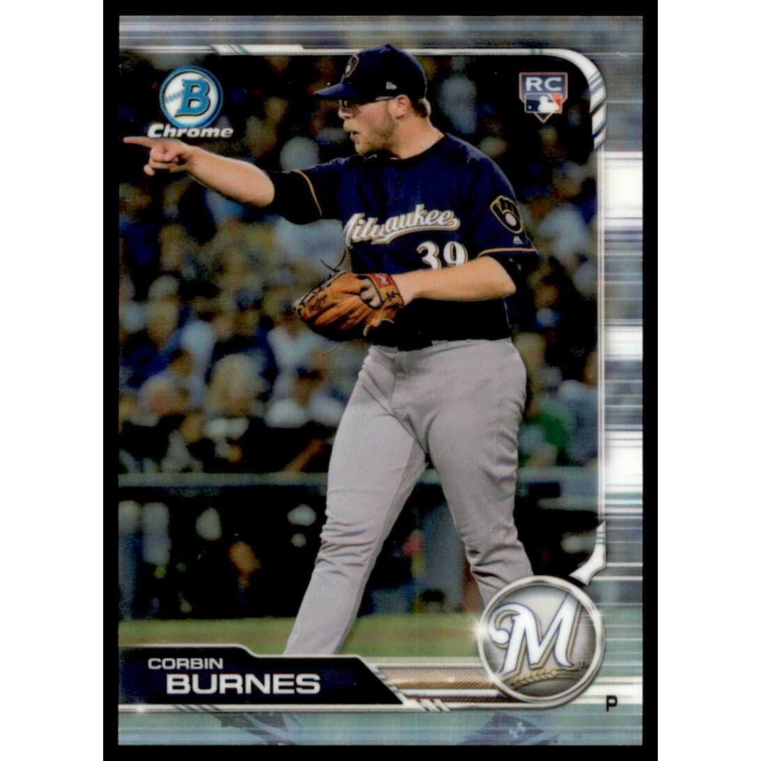 2019 Bowman Chrome Rookie Image Variations #32 Corbin Burnes. rookie card picture