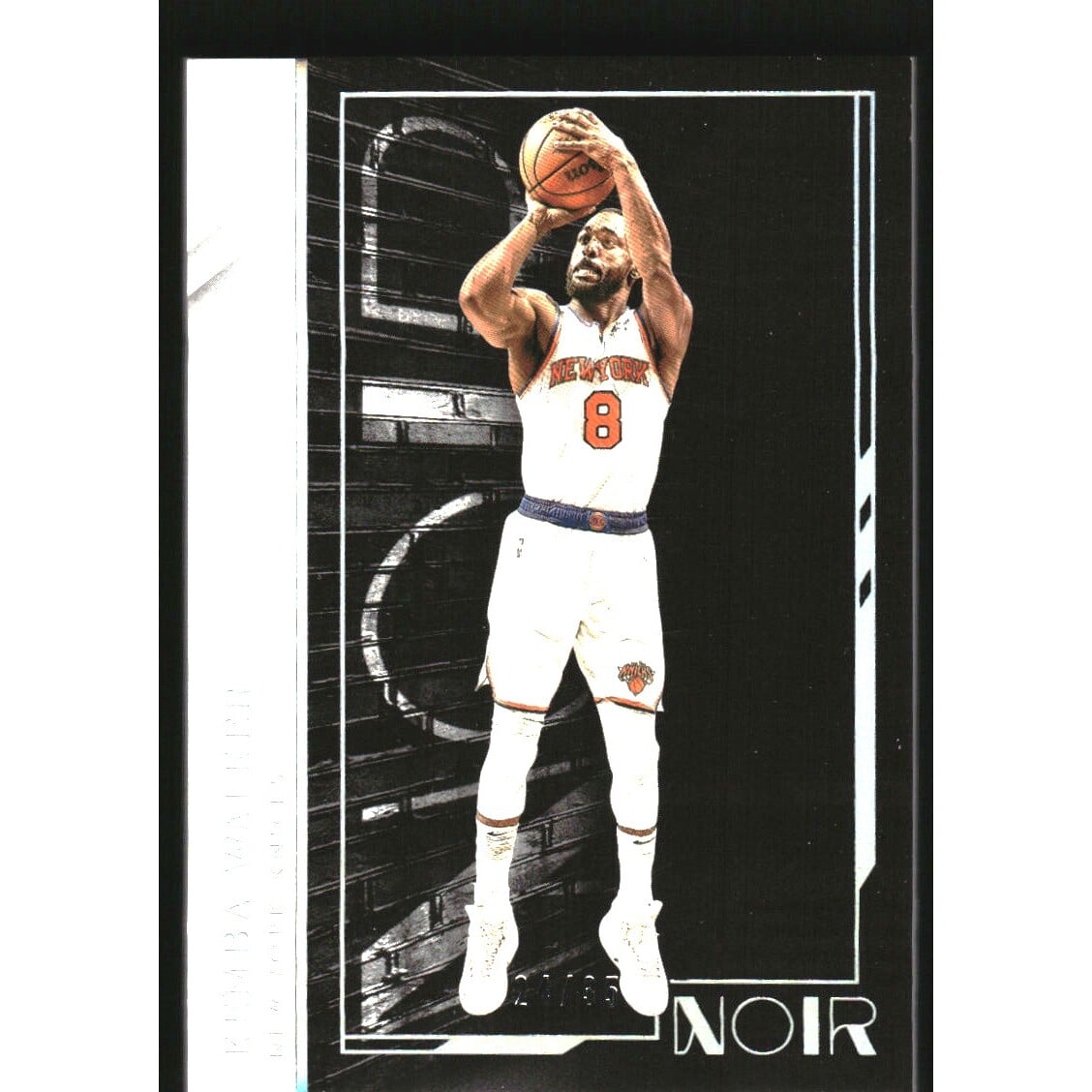 2021-22 Panini Noir Holo Silver #49 Kemba Walker A. rookie card picture