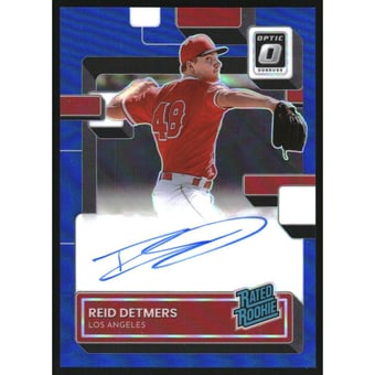 2022 Donruss Optic Rated Rookies Signatures Blue #13 Reid Detmers/49