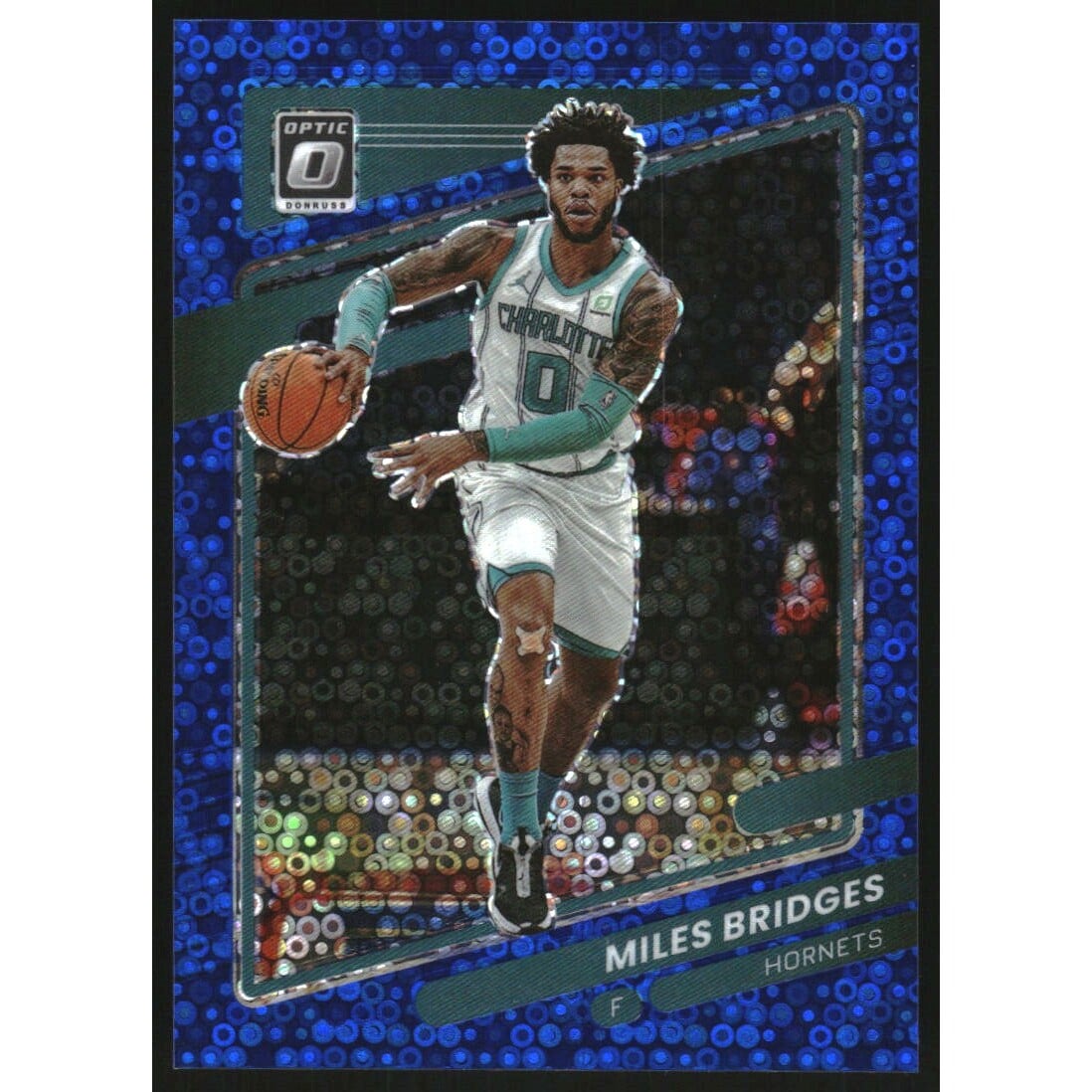 2021-22 Donruss Optic Fast Break Blue #107 Miles Bridges. rookie card picture