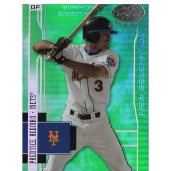 2003 Leaf Certified Materials Mirror Emerald #206 Prentice Redman NG