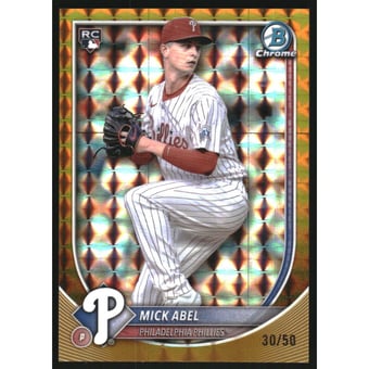 2025 Bowman Chrome Gold Geometric Refractors #11 Mick Abel