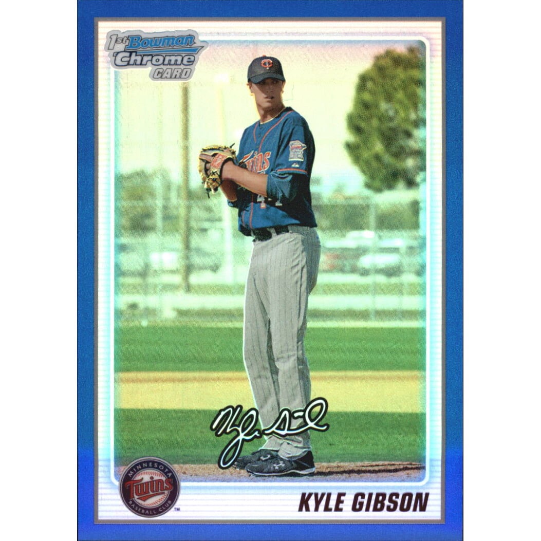 2010 Bowman Chrome Prospects Blue Refractors #BCP202A Kyle Gibson. rookie card picture