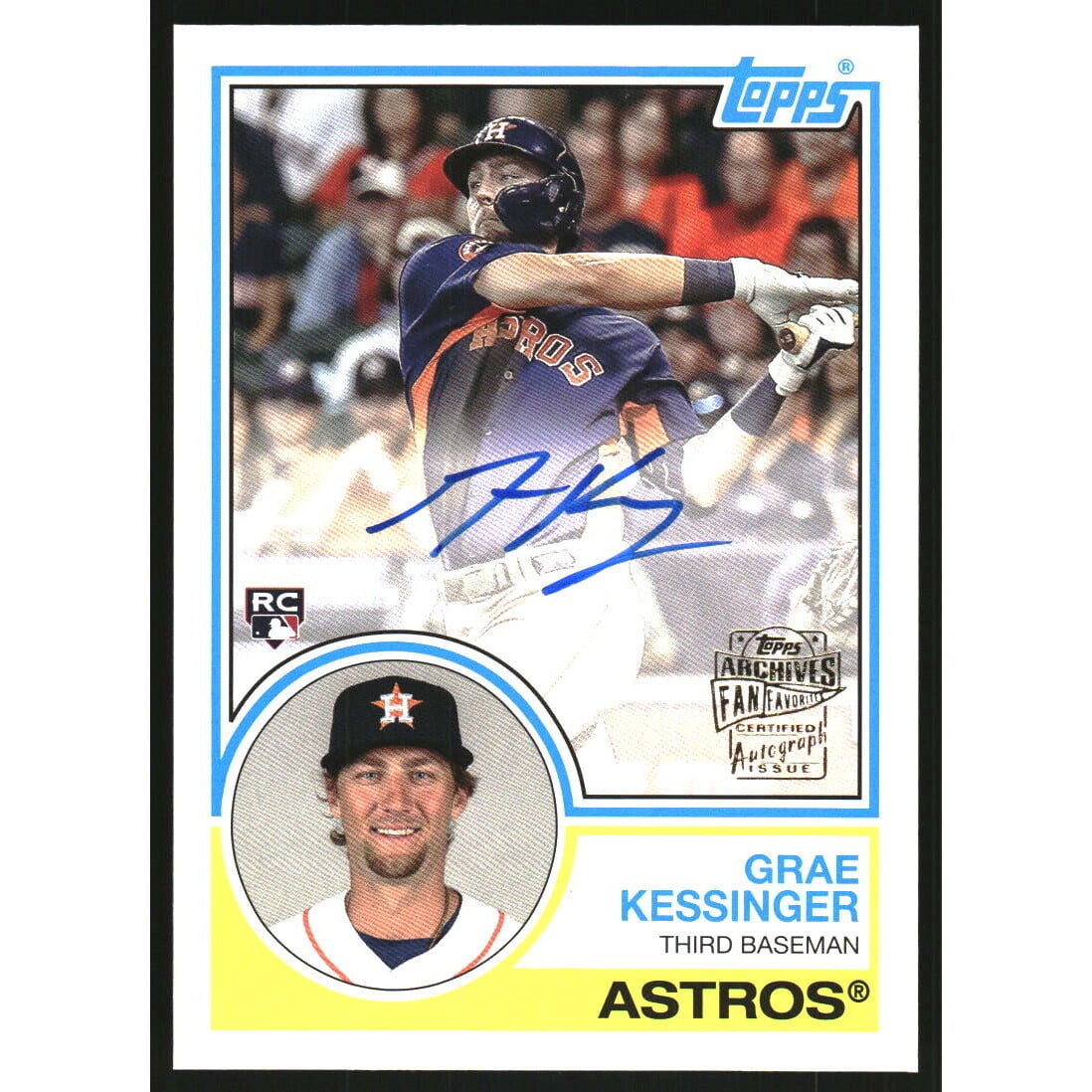 2024 Topps Archives '83 Fan Favorites Autographs #83FFGK Grae Kessinger. rookie card picture