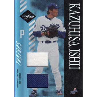 2003 Leaf Limited Threads Double #34 Kazuhisa Ishii H Hat-Jsy/25