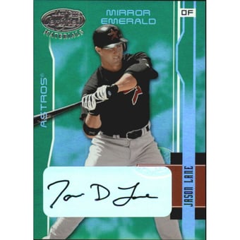 2003 Leaf Certified Materials Mirror Emerald Autographs #71 Jason Lane