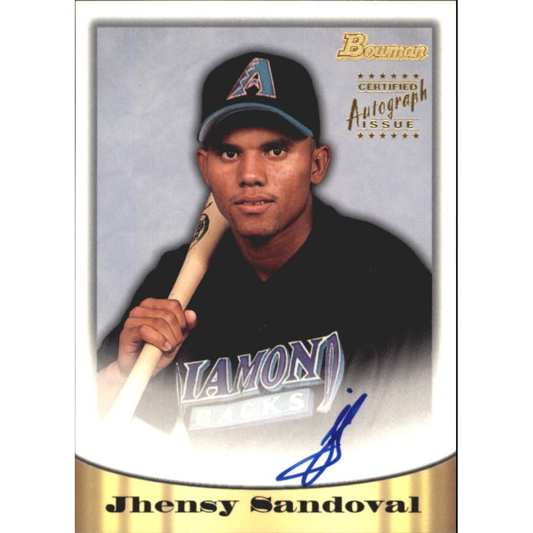 1998 Bowman Certified Gold Autographs #10 Jhensy Sandoval