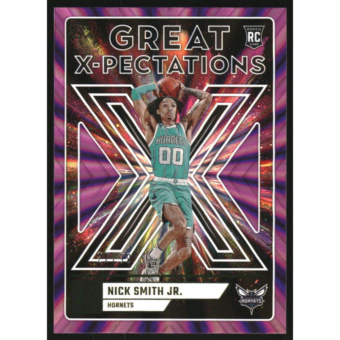 2023-24 Donruss Great X-Pectations Holo Purple Laser #7 Nick Smith Jr.. rookie card picture