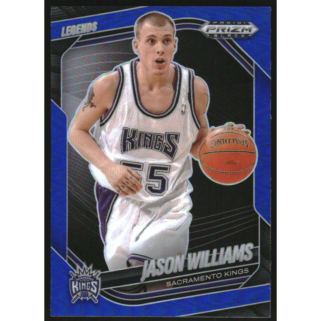 2024-25 Panini Prizm Black Prizms Blue #294 Jason Williams LGD. rookie card picture