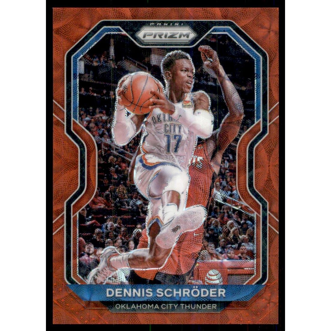2020-21 Panini Prizm Prizms Choice Red #128 Dennis Schroder. rookie card picture