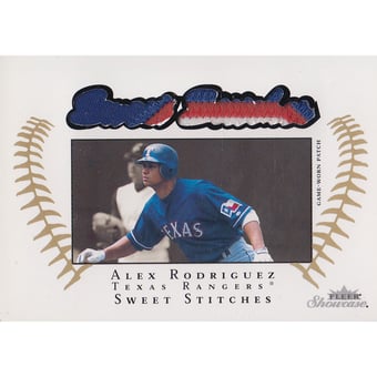 2003 Fleer Showcase Sweet Stitches Patch #13 Alex Rodriguez/150