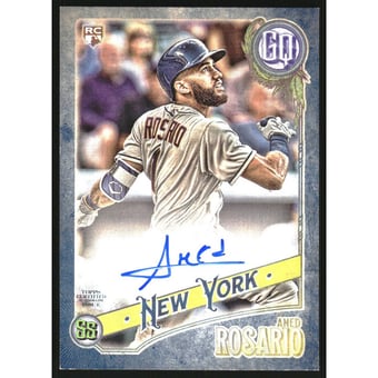 2018 Topps Gypsy Queen Autographs Indigo #GQAAR Amed Rosario/150