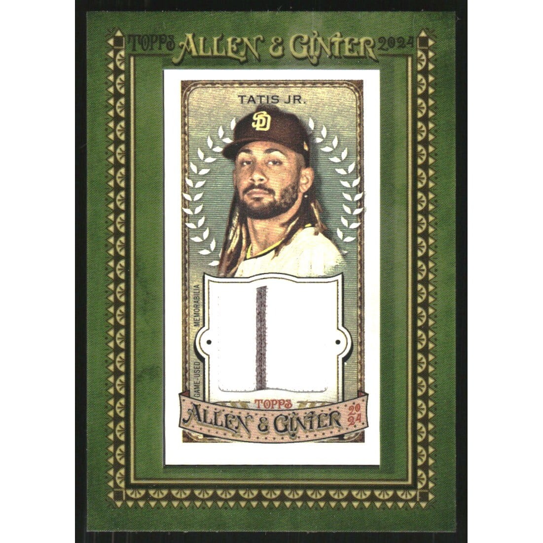 2024 Topps Allen and Ginter Mini Framed Relics #MFRFTJ Fernando Tatis Jr.. rookie card picture