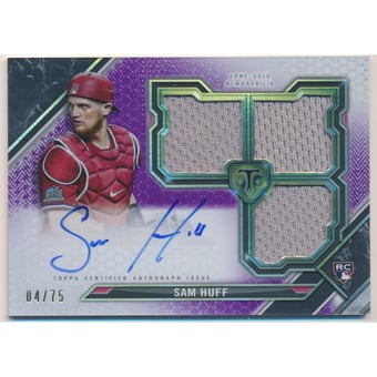 2021 Topps Triple Threads Amethyst #RFPARSHU Sam Huff EXCH