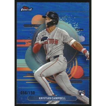 2025 Finest Blue Refractors #181 Kristian Campbell