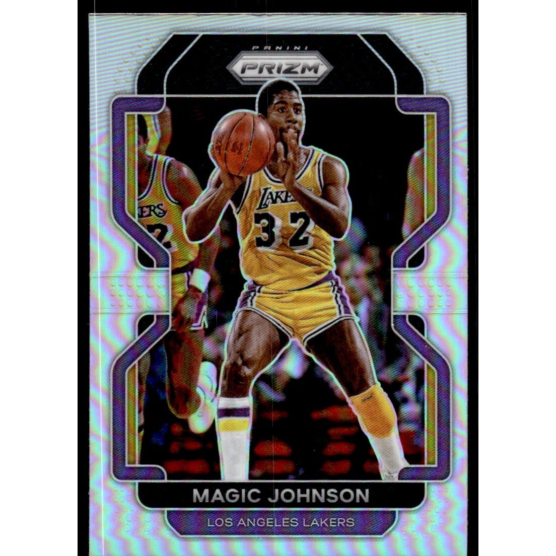 2021-22 Panini Prizm Prizms Silver #248 Magic Johnson. rookie card picture