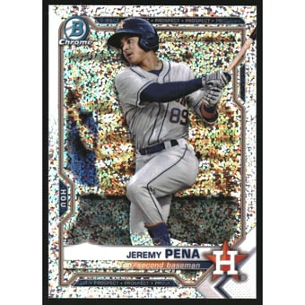 2021 Bowman Chrome Prospects Speckle Refractors #BCP190 Jeremy Pena