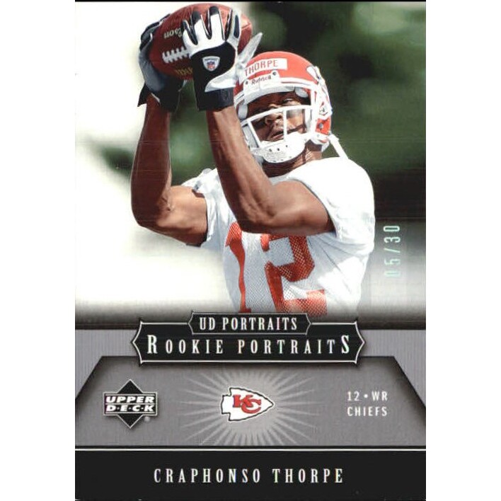 2005 UD Portraits Platinum #133 Craphonso Thorpe