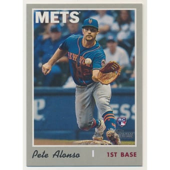 2019 Topps Heritage Action Variations #519 Pete Alonso