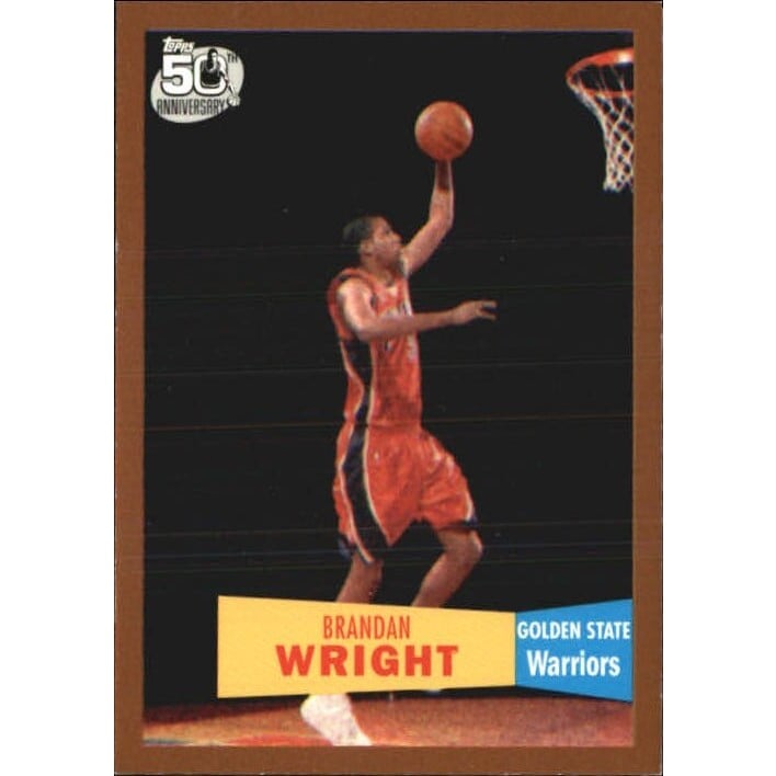 2007-08 Topps 1957-58 Variations Copper #118 Brandan Wright. rookie card picture