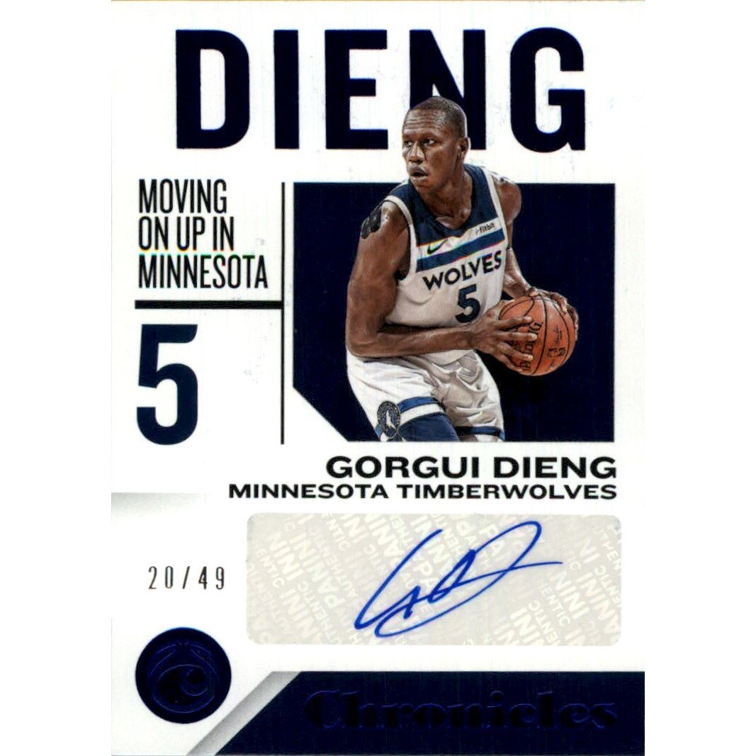 2018-19 Panini Chronicles Signatures Blue #49 Gorgui Dieng. rookie card picture