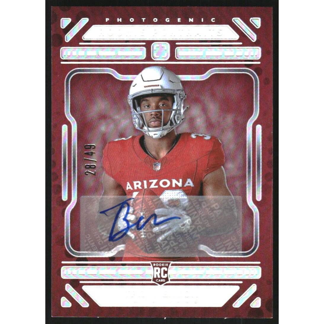 2024 Panini PhotoGenic Autographs Silver #170 Trey Benson. rookie card picture