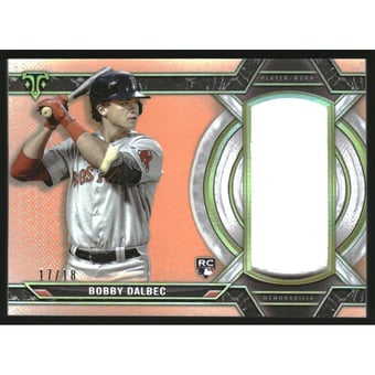 2021 Topps Triple Threads Single Jumbo Relics Amber #SJRBD Bobby Dalbec