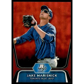 2012 Bowman Platinum Prospects Red Refractors #BPP53 Jake Marisnick