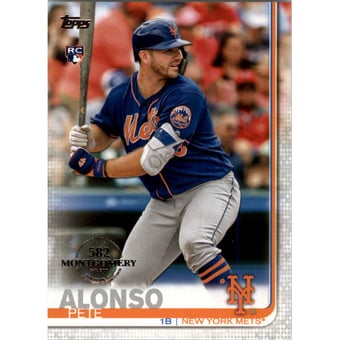 2019 Topps Factory Set 582 Montgomery #475 Pete Alonso