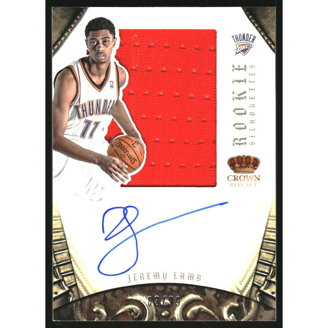 2012-13 Panini Preferred #323 Jeremy Lamb SL JSY AU/99 EXCH. rookie card picture