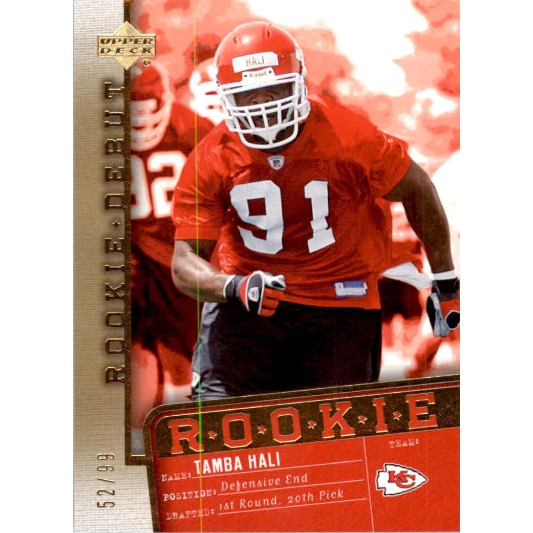 2006 Upper Deck Rookie Debut Gold #146 Tamba Hali. rookie card picture