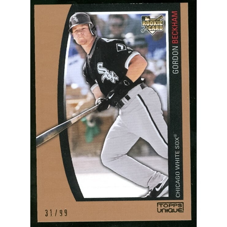 2009 Topps Unique Bronze #187 Gordon Beckham. rookie card picture
