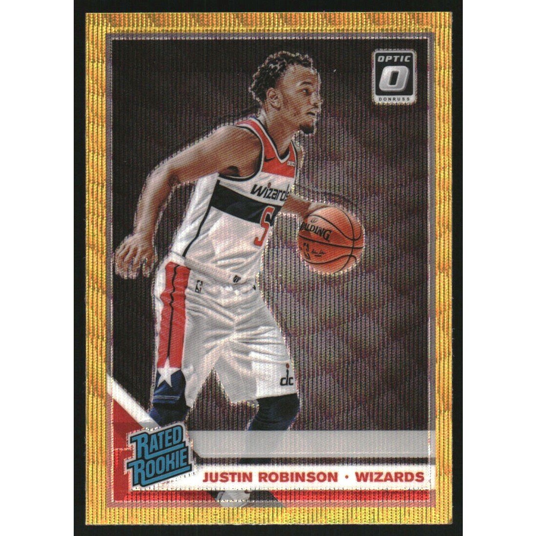 2019-20 Donruss Optic Gold Wave #174 Justin Robinson RR. rookie card picture